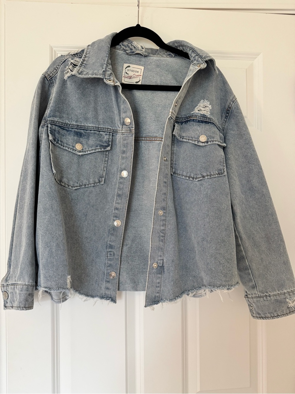Stoosh Light Blue Vintage Denim Label Jacket